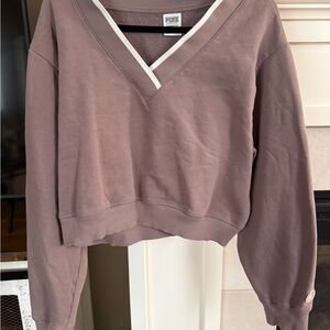 Victoria's Secret Mauve V-Neck Sweatshirt